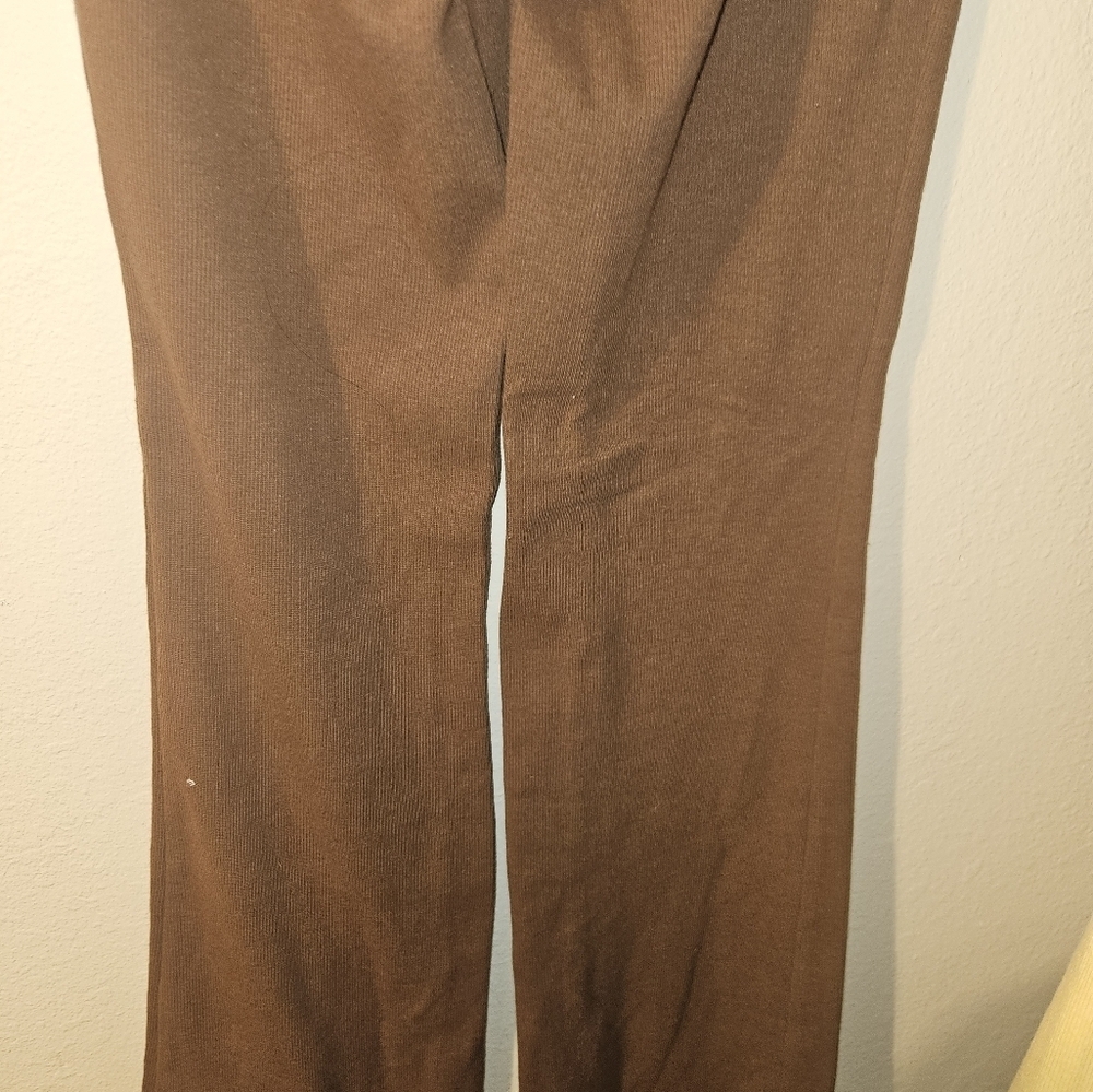Pac Sun Womans Brown Flared Leg Leggings Size M - Picture 8 of 11